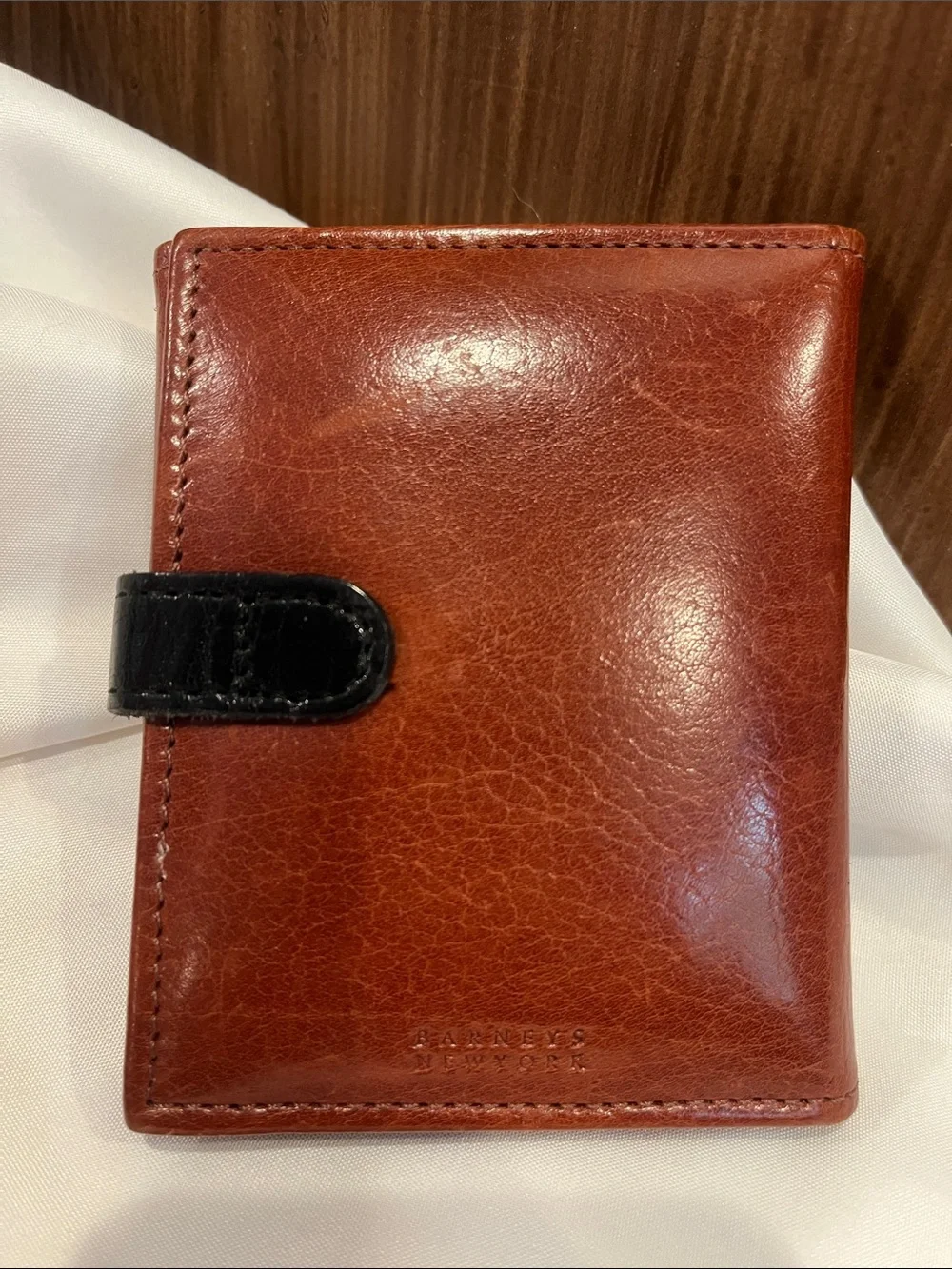 Barneys New York Brown Trifold Wallet